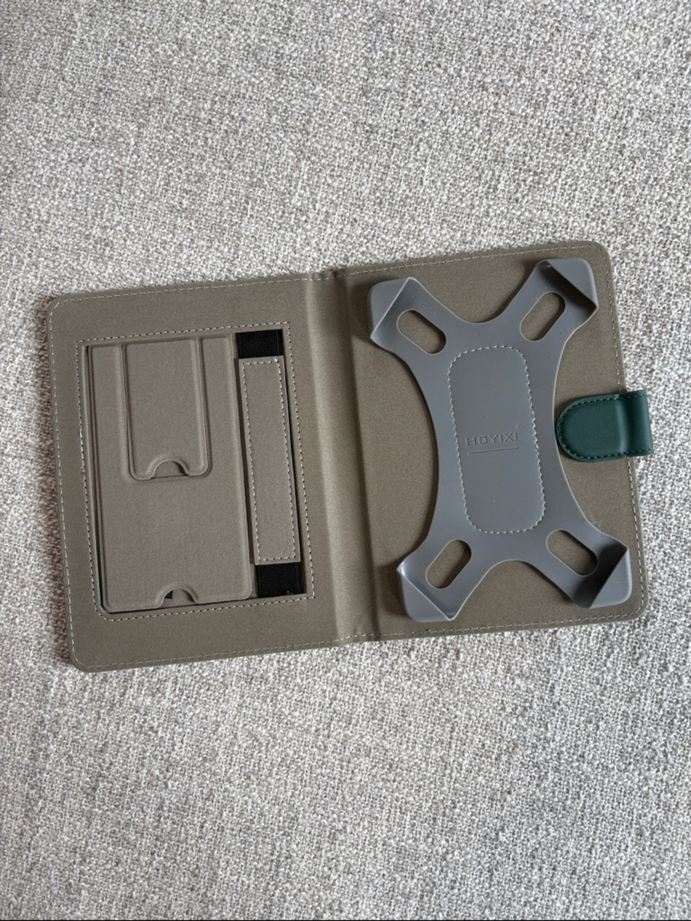 HOYIXI Dark Green Tablet Folio Case Magnetic Closure Universal 6-7 inch Kindle‎ - Picture 2 of 7